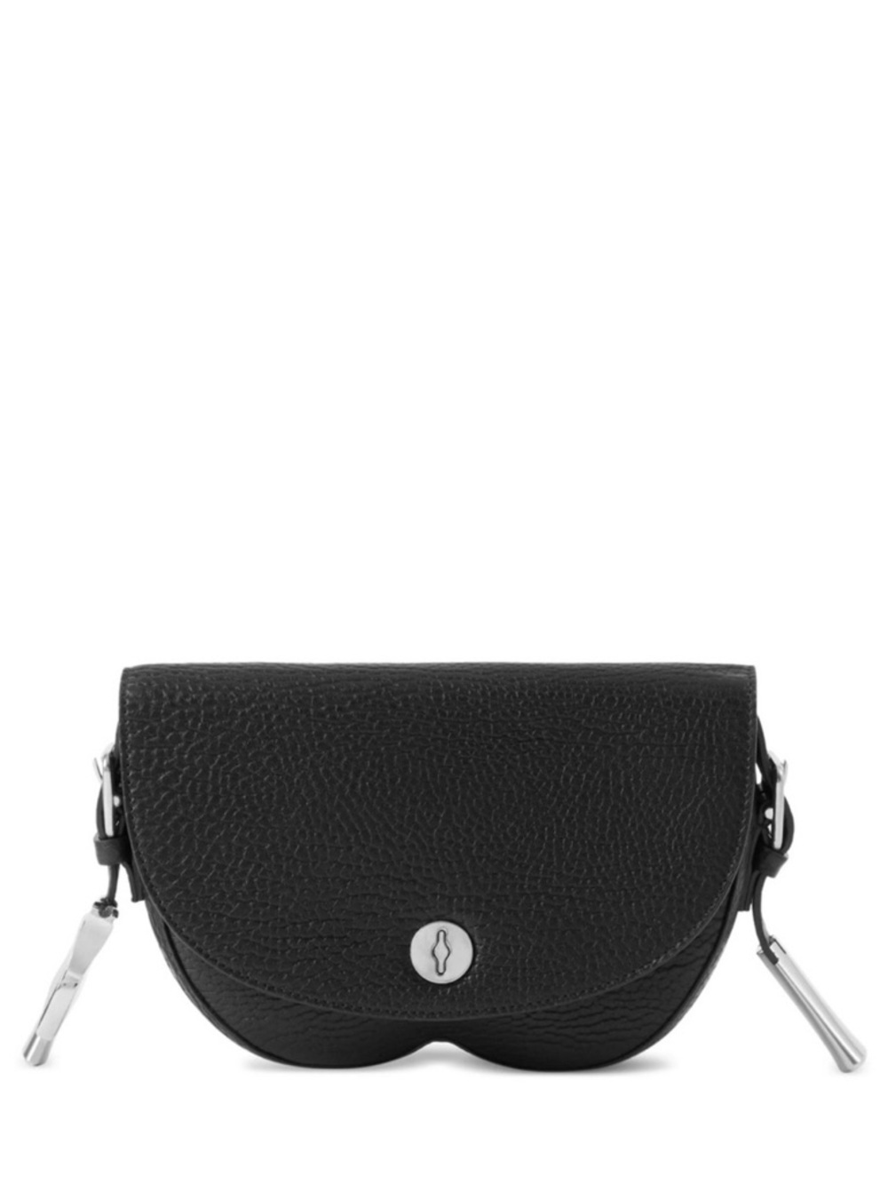 Burberry  Pebbled Leather Chess Satchel Bag